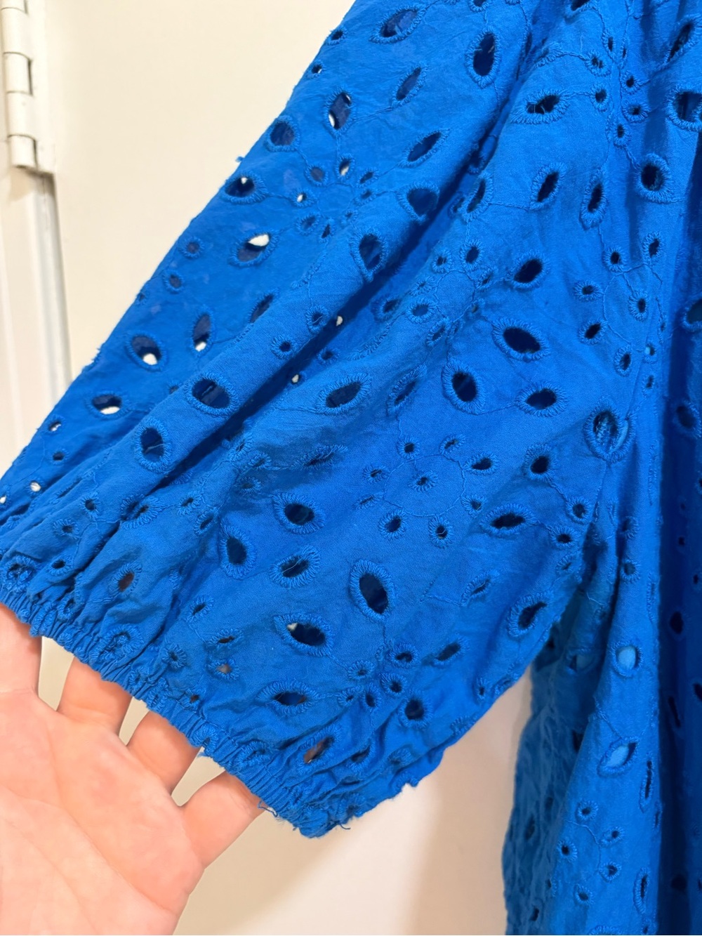 Bluet Eyelet Puff Sleeve Top - Picture 3 of 5